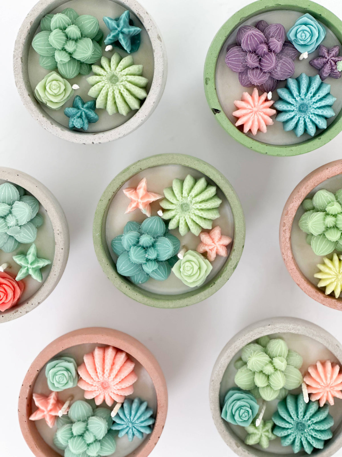 Succulent Candle - Concrete Plant Candle